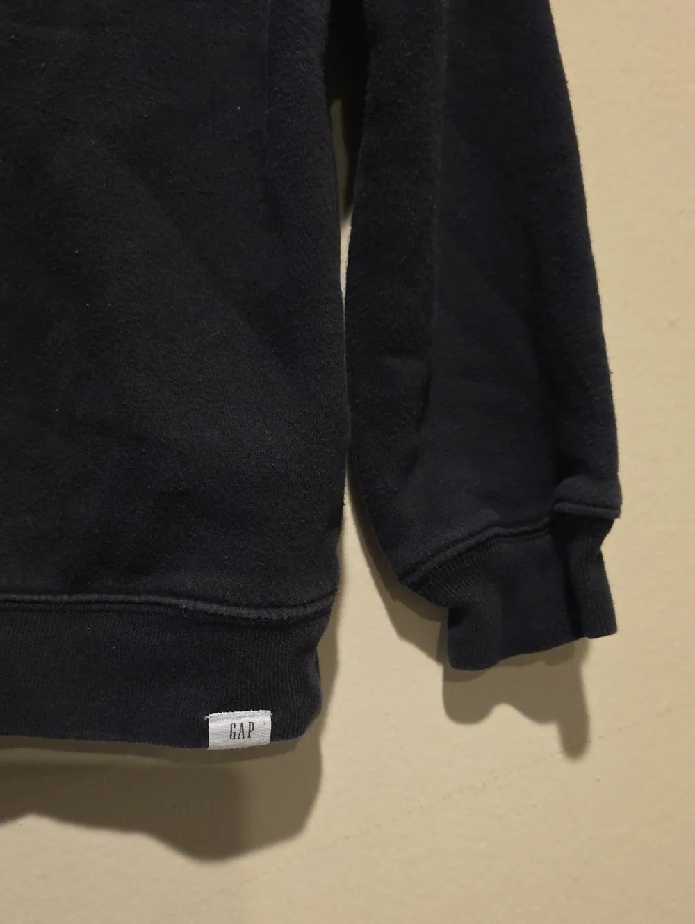 GAP Black Fleece Zip-Up Jacket Size 4t Quarter Zip Pullover Black